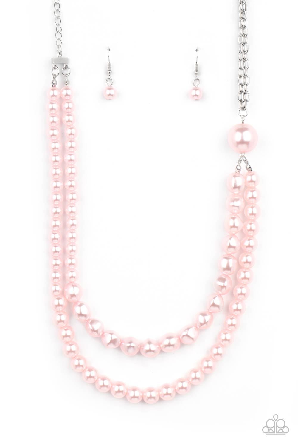 Remarkable Radiance Pink Pearl Necklace Paparazzi-254