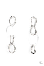 Load image into Gallery viewer, Talk In Circles White Earrings Paparazzi-273
