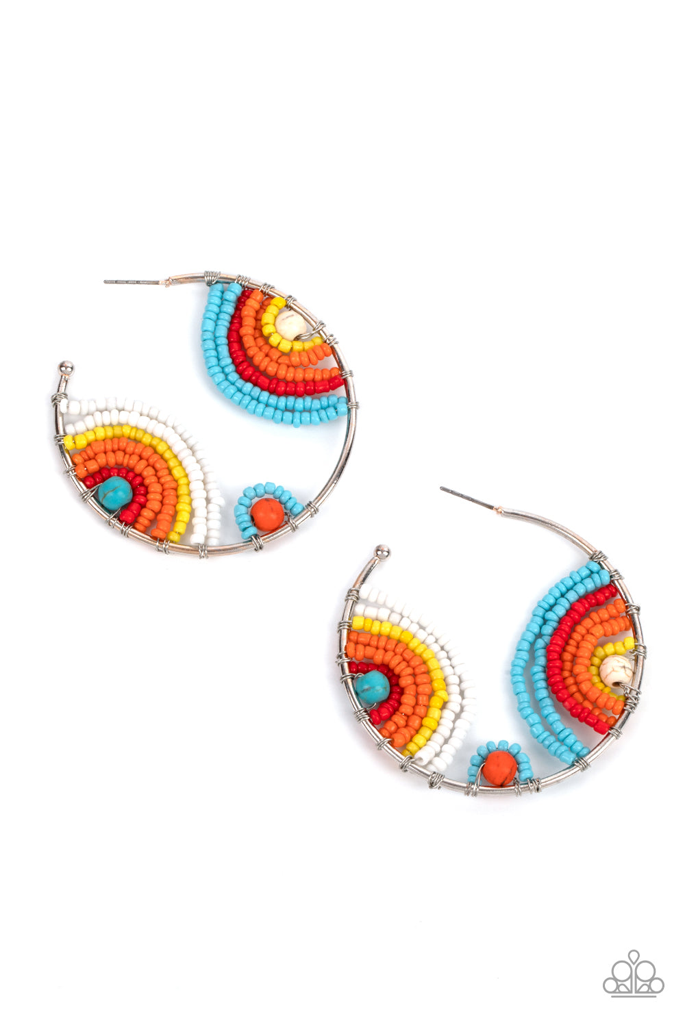 Rainbow Horizons Multi Earrings Paparazzi-277