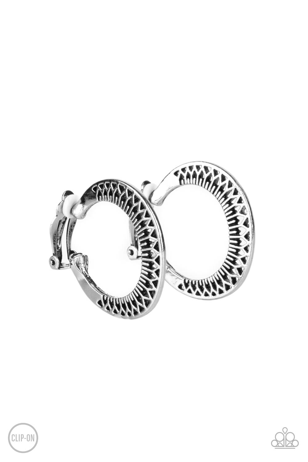 Moon Child Charisma Silver Clip on Earrings Paparazzi-385