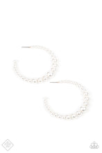 Load image into Gallery viewer, Glamour Graduate White Pearl Earrings Paparazzi-208
