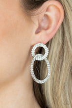 Load image into Gallery viewer, Intensely Icy White Earrings Paparazzi-518
