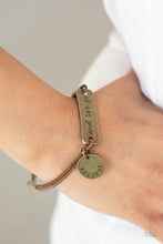 Load image into Gallery viewer, Believe and Let Go Brass Bracelet Paparazzi-272
