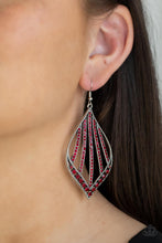 Load image into Gallery viewer, Showcase Sparkle Red Earrings Paparazzi -147
