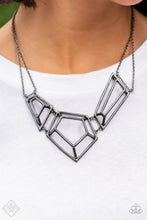 Load image into Gallery viewer, 3-D Drama Black Necklace Paparazzi-207
