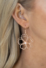 Load image into Gallery viewer, Petal Power Rose Gold Earrings Paparazzi-383
