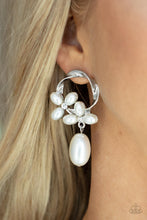 Load image into Gallery viewer, Elegant Expo White Pearl Earrings-Paparazzi-327
