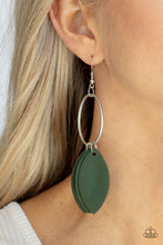 Load image into Gallery viewer, Leafy Laguna Green Earrings Paparazzi-322
