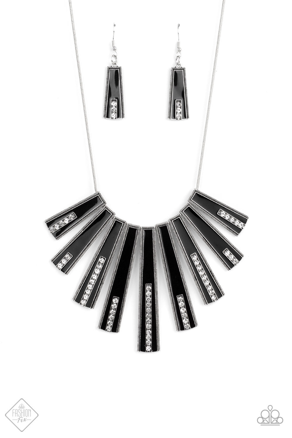 FAN-tastically Deco Black Necklace Paparazzi-281