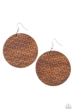 Load image into Gallery viewer, WEAVE Me Out Of It Brown Earrings Paparazzi-258
