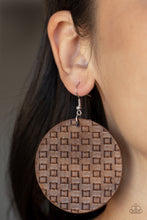 Load image into Gallery viewer, WEAVE Me Out Of It Brown Earrings Paparazzi-258
