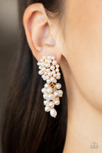 Load image into Gallery viewer, Fabulously Flattering Gold Pearl Earrings Paparazzi-399
