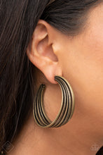 Load image into Gallery viewer, In Sync Brass Earrings Paparazzi-210
