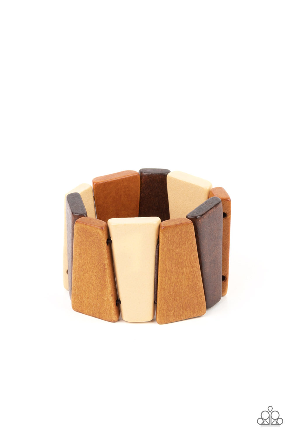 Barbados Backdrop Multi Wooden Bracelet Paparazzi-449