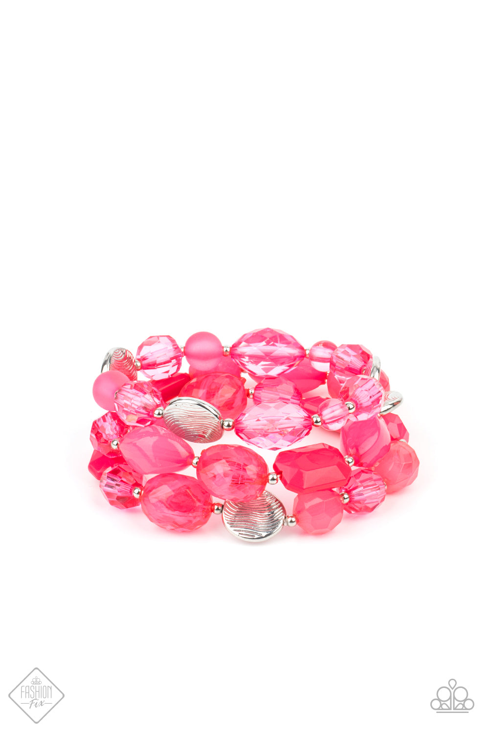 Oceanside Bliss Pink Bracelets Paparazzi-213