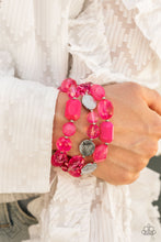 Load image into Gallery viewer, Oceanside Bliss Pink Bracelets Paparazzi-213
