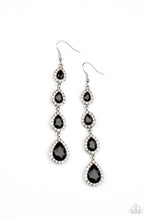 Load image into Gallery viewer, Confidently Classy Black Earrings Paparazzi-573
