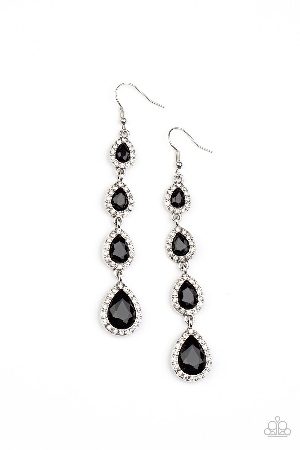 Confidently Classy Black Earrings Paparazzi-573