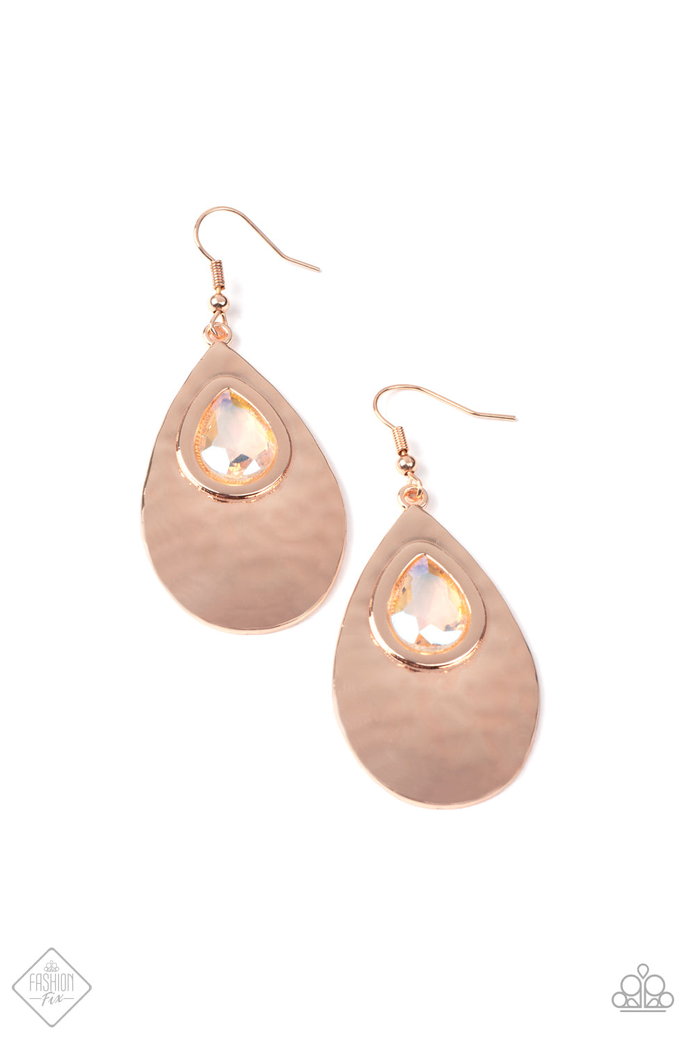 Tranquil Trove Rose Gold Earrings Paparazzi-261