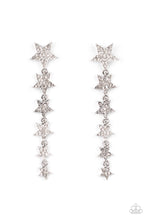 Load image into Gallery viewer, Americana Attitude White Star Earrings Paparazzi-599
