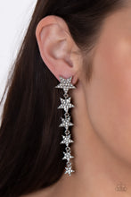 Load image into Gallery viewer, Americana Attitude White Star Earrings Paparazzi-599
