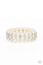 Load image into Gallery viewer, Eiffel Tower Elegance Pearl White Bracelet Paparazzi-584
