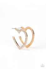 Load image into Gallery viewer, AMORE to Love Gold Earrings Paparazzi-463
