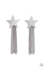 Load image into Gallery viewer, Superstar Solo White Star Earrings Paparazzi-645
