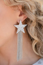 Load image into Gallery viewer, Superstar Solo White Star Earrings Paparazzi-645
