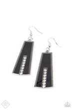 Load image into Gallery viewer, Demandingly Deco Black Earrings Paparazzi-236
