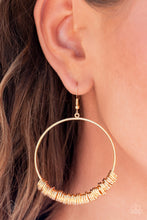 Load image into Gallery viewer, Retro Ringleader Gold Earrings Paparazzi-391
