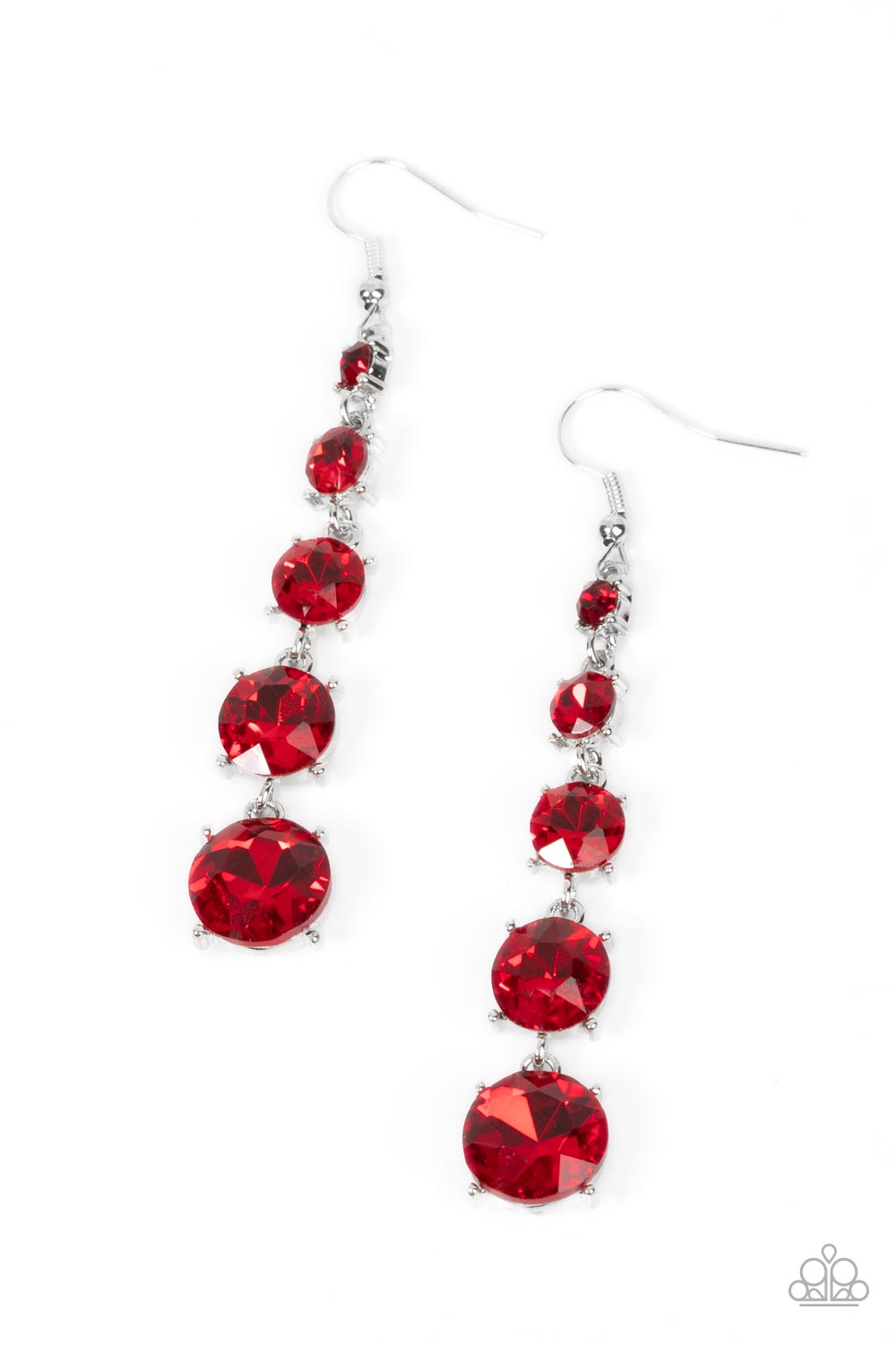 Red Carpet Charmer Red Earrings Paparazzi- 623