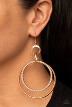 Load image into Gallery viewer, Haute Hysteria Gold Earrings Paparazzi-701
