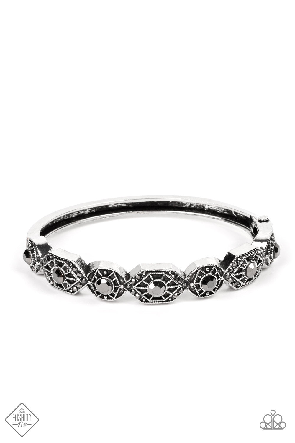 Eye-Opening Opulence Silver Bracelet Paparazzi-553