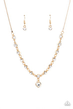 Load image into Gallery viewer, True Love Trinket Gold Heart Necklace and Truly Lovely Heart Bracelet Set Paparazzi-458
