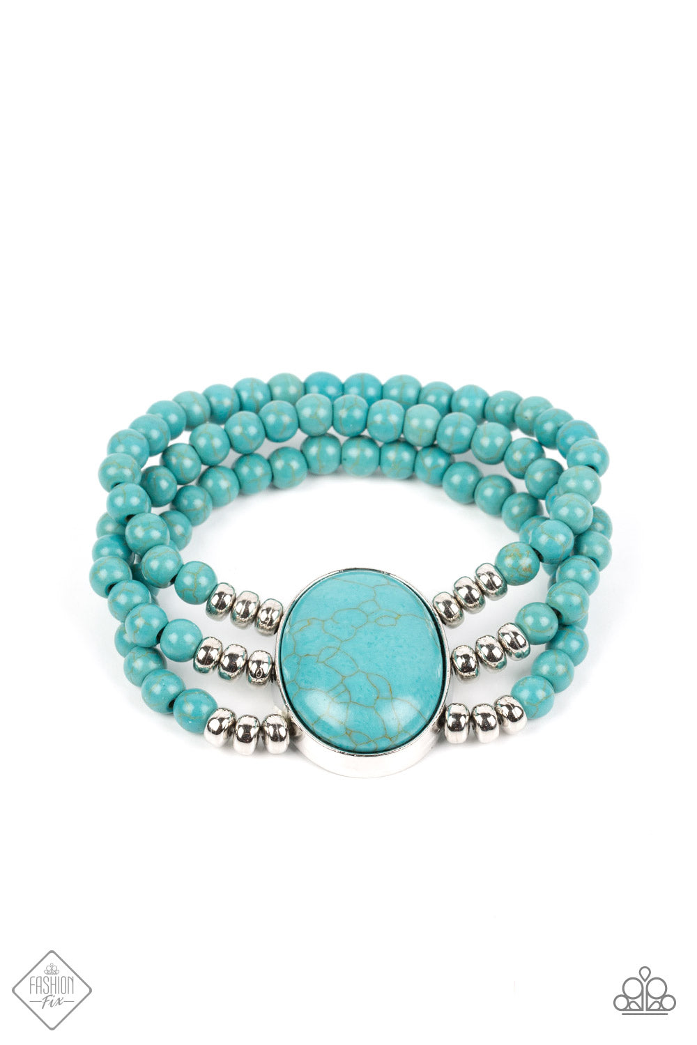 Stone Pools Blue Bracelet Paparazzi-549