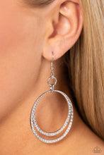 Load image into Gallery viewer, Spin Your HEELS Silver Earrings Paparazzi-795
