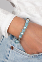 Load image into Gallery viewer, Royal Reward Blue Pearl Braceley Paparazzi-581
