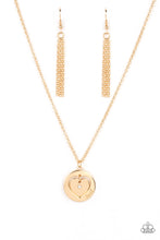 Load image into Gallery viewer, Heart Full of Faith Gold Necklace Paparazzi-627
