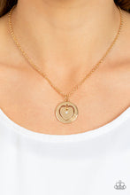 Load image into Gallery viewer, Heart Full of Faith Gold Necklace Paparazzi-627
