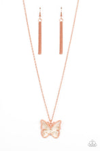 Load image into Gallery viewer, Gives Me Butterflies Copper Necklace Paparazzi-631
