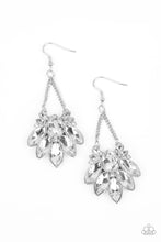 Load image into Gallery viewer, Prismatic Pageantry White Rhinestone Earrings Paparazzi-634
