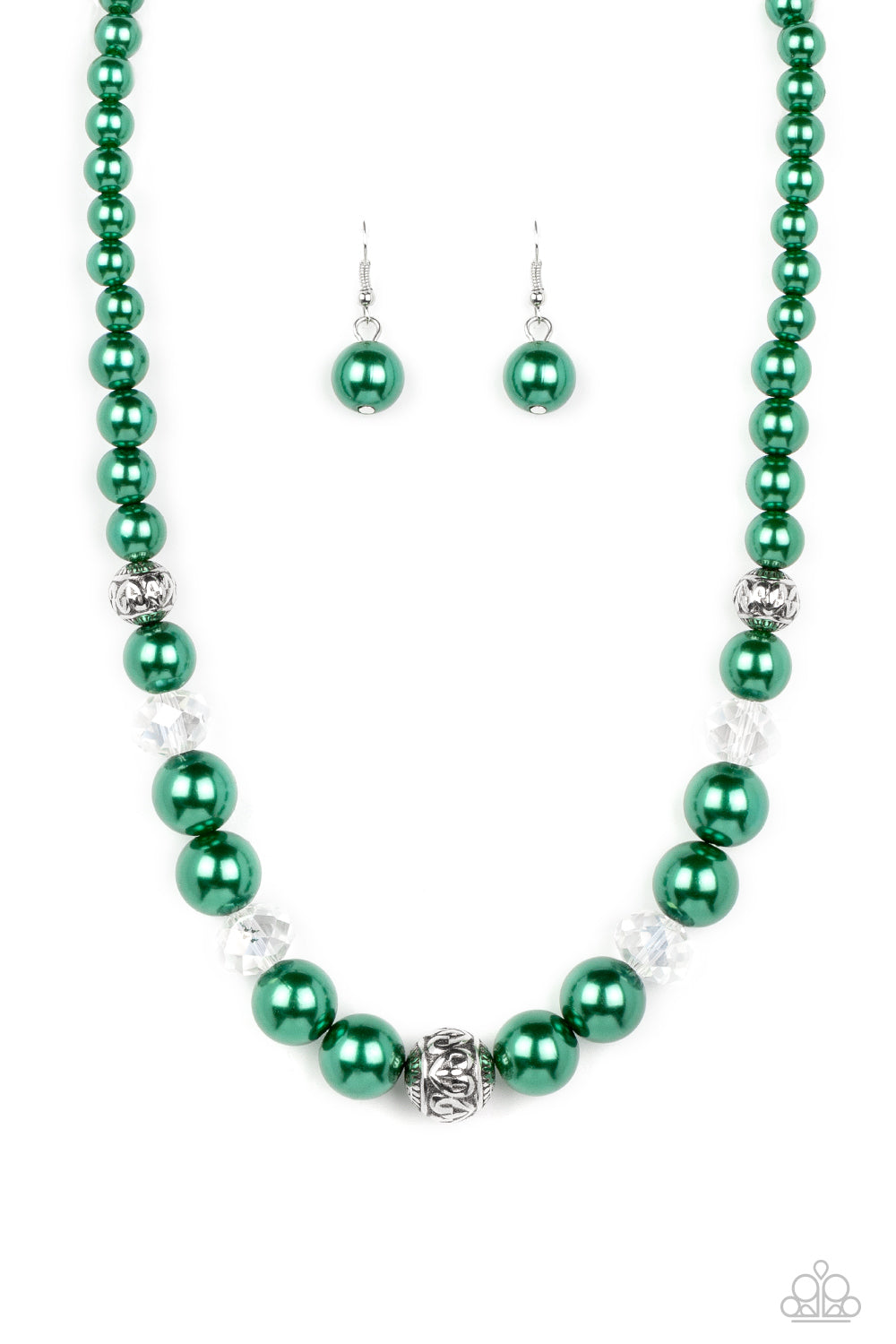 The NOBLE Prize Green Pearl Necklace Paparazzi-582