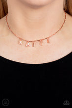 Load image into Gallery viewer, Say My Name Copper Necklace Paparazzi-625
