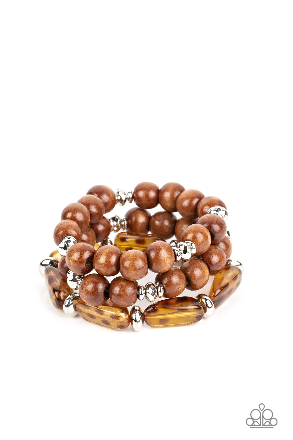 WILD-Mannered Brown Bracelet Paparazzi-615