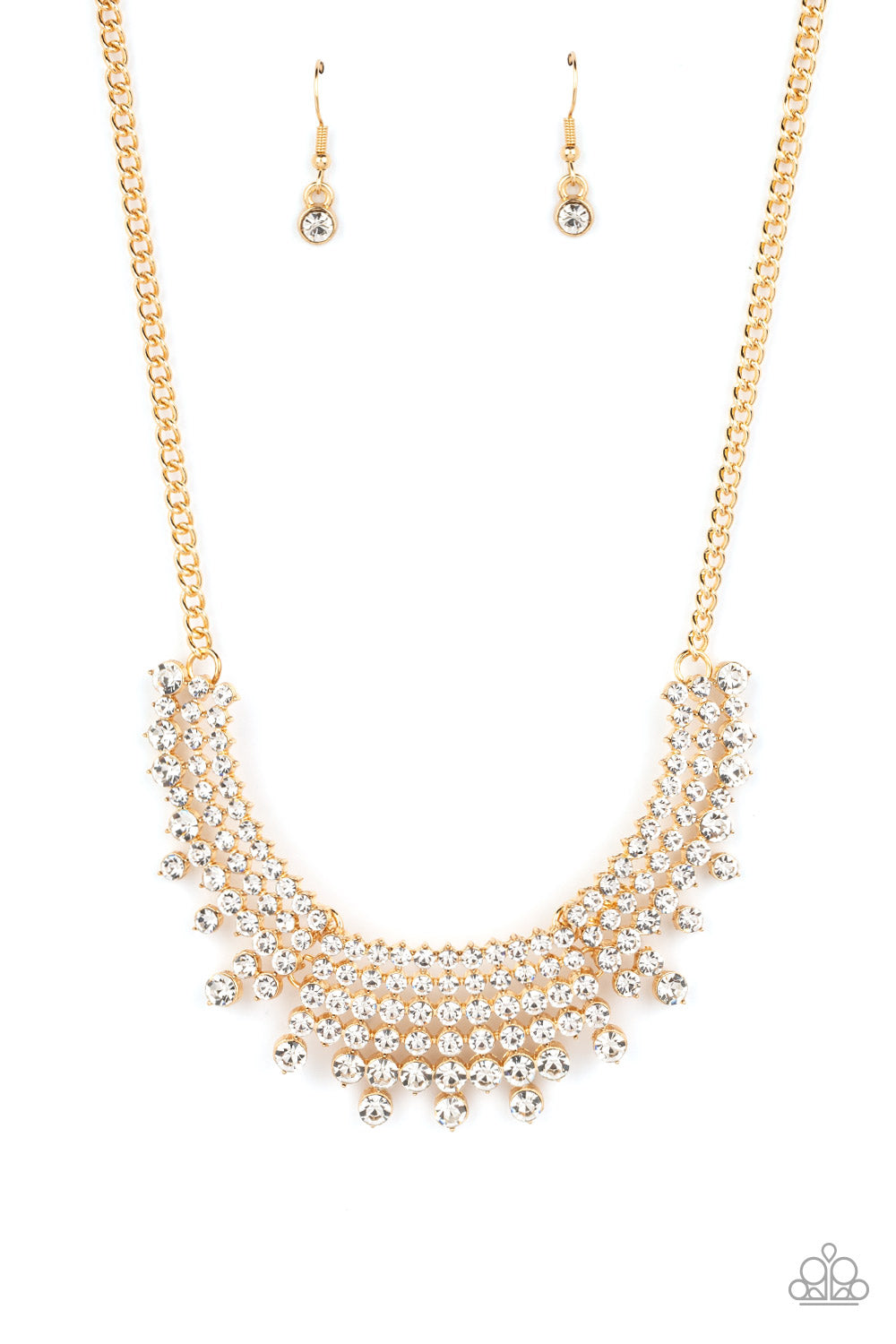 Shimmering Song Gold Necklace Paparazzi-651