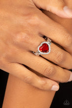 Load image into Gallery viewer, Committed to Cupid Red Heart Ring Paparazzi-648
