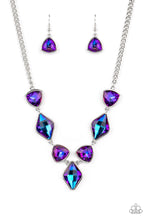 Load image into Gallery viewer, Glittering Geometrics Purple Necklace Paparazzi-644
