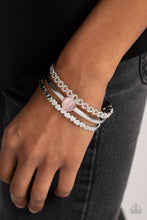 Load image into Gallery viewer, You Win My Heart Pink Heart Bracelet Paparazzi-678
