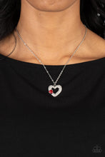 Load image into Gallery viewer, Bedazzled Bliss Red Heart Necklace Paparazzi-647
